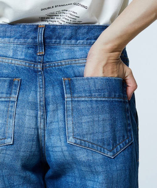 DOUBLE STANDARD CLOTHING（ダブルスタンダードクロージング）の「12.5oz ユーズドチェック デニムパンツ（デニムパンツ・レディース・インディゴブルー・38/36）」の10枚目の写真