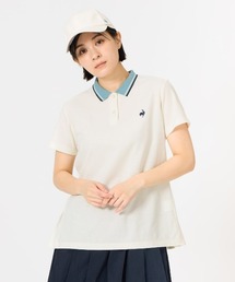 バックプリーツカノコポロシャツ