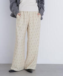 N.（N. Natural Beauty Basic） | フラワープリント SETUP パンツ(デニムパンツ)