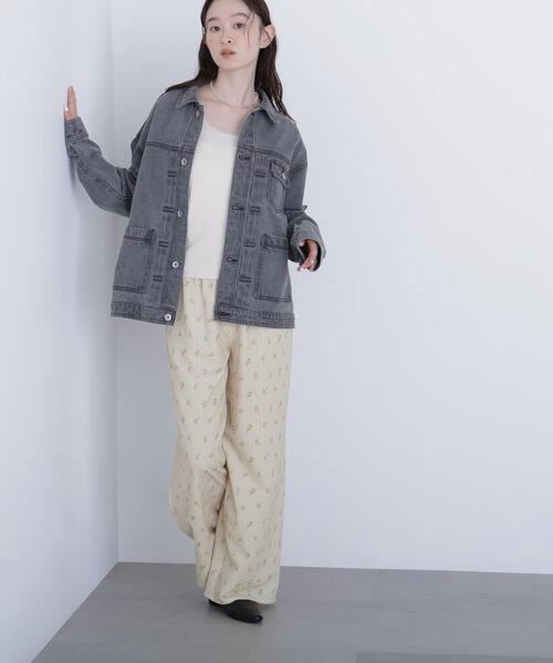 N.（N. Natural Beauty Basic）（エヌエヌナチュラルビューティーベーシック）の「フラワープリント SETUP パンツ（その他パンツ・レディース・イエロー系その他/ブラック系その他・ﾌﾘ-）」の10枚目の写真