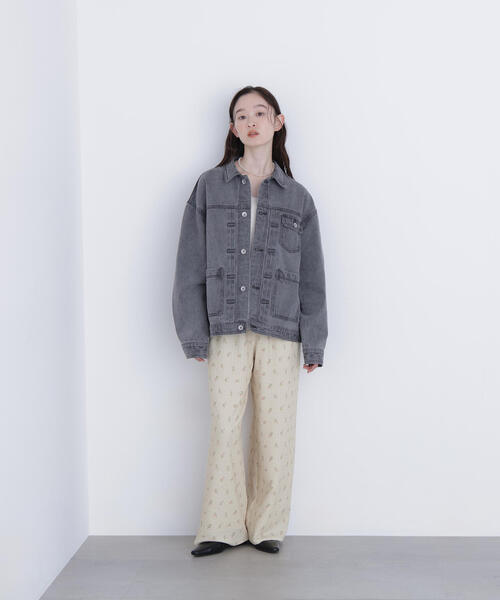 N.（N. Natural Beauty Basic）（エヌエヌナチュラルビューティーベーシック）の「フラワープリント SETUP パンツ（その他パンツ・レディース・イエロー系その他/ブラック系その他・ﾌﾘ-）」の7枚目の写真