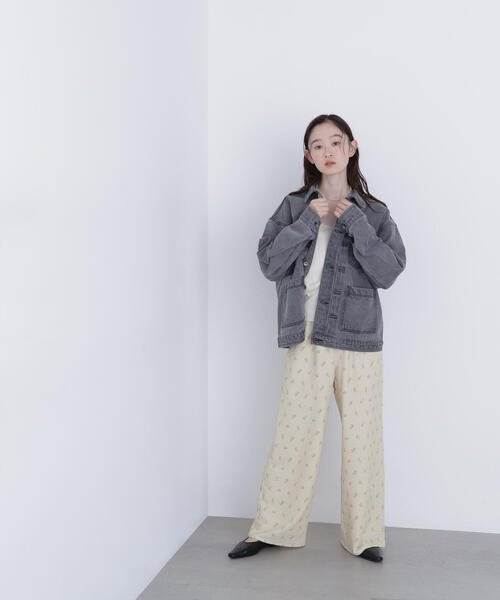 N.（N. Natural Beauty Basic）（エヌエヌナチュラルビューティーベーシック）の「フラワープリント SETUP パンツ（その他パンツ・レディース・イエロー系その他/ブラック系その他・ﾌﾘ-）」の6枚目の写真