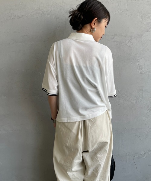 經典刺繡Logo 透膚POLO衫