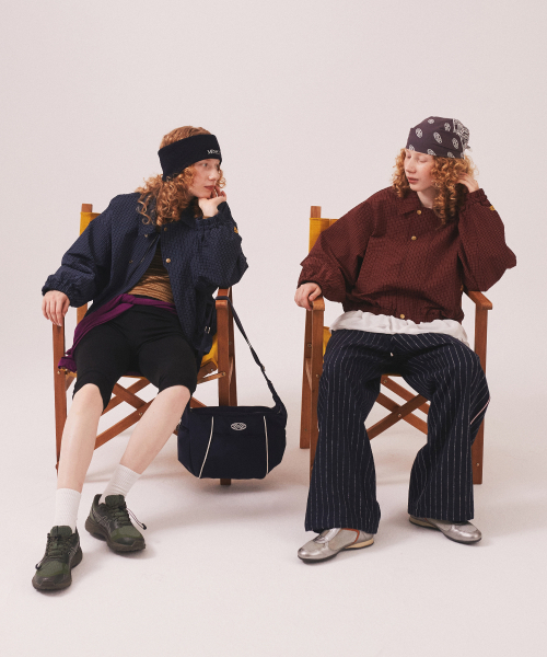 MENASOO(ミナス)の「MNS Pinstripe Wide Brushed Pants_Navy(その他パンツ・レディース・ネイビー・F)」の7枚目の写真
