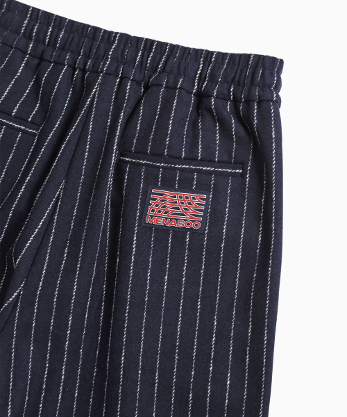 MENASOO(ミナス)の「MNS Pinstripe Wide Brushed Pants_Navy(その他パンツ・レディース・ネイビー・F)」の15枚目の写真