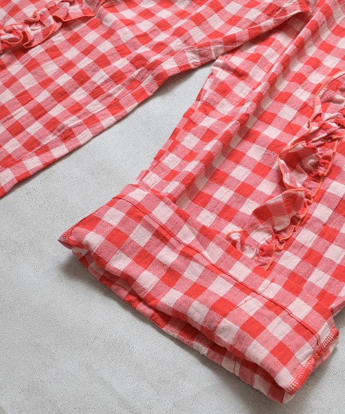 MARKEY'S（マーキーズ）の「ギンガムラウンドフリルロングパンツ/おとな（その他パンツ・レディース・ブルー/レッド/オレンジ/ブラック・170cm/160cm）」の16枚目の写真