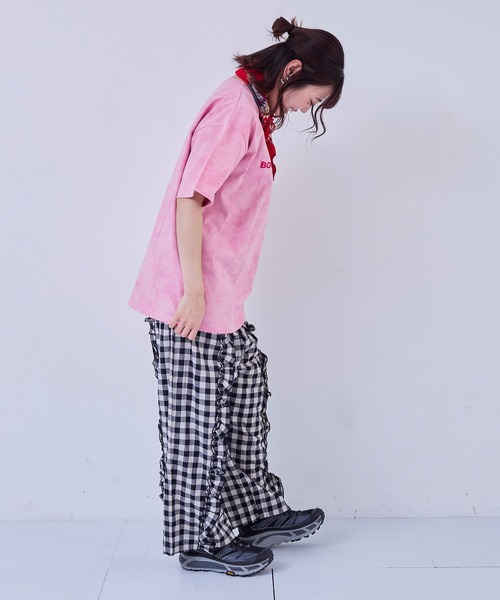 MARKEY'S（マーキーズ）の「ギンガムラウンドフリルロングパンツ/おとな（その他パンツ・レディース・ブルー/レッド/オレンジ/ブラック・170cm/160cm）」の13枚目の写真