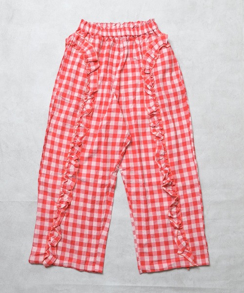 MARKEY'S（マーキーズ）の「ギンガムラウンドフリルロングパンツ/おとな（その他パンツ・レディース・ブルー/レッド/オレンジ/ブラック・170cm/160cm）」の19枚目の写真