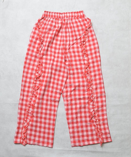 MARKEY'S（マーキーズ）の「ギンガムラウンドフリルロングパンツ/おとな（その他パンツ・レディース・ブルー/レッド/オレンジ/ブラック・170cm/160cm）」の20枚目の写真