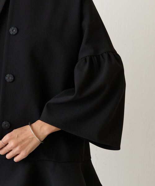 LIVETART（リヴェタート）の「《LIVETART》裾フリルジャケット（その他アウター・レディース・ブラック/ベージュ・FREE）」の19枚目の写真