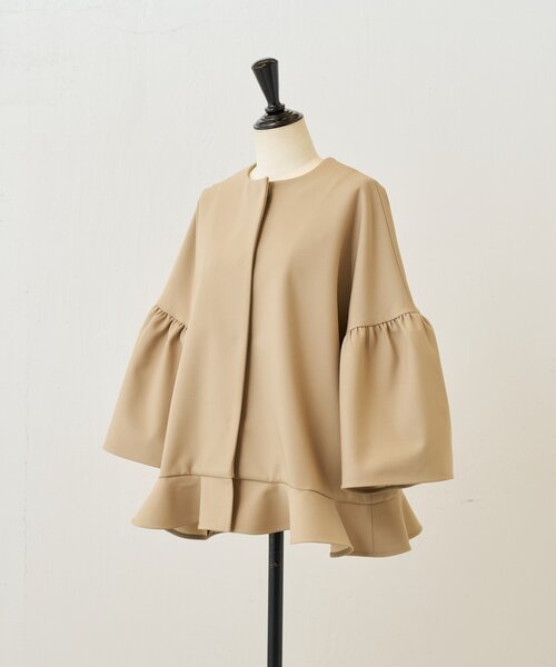 LIVETART（リヴェタート）の「《LIVETART》裾フリルジャケット（その他アウター・レディース・ブラック/ベージュ・FREE）」の22枚目の写真