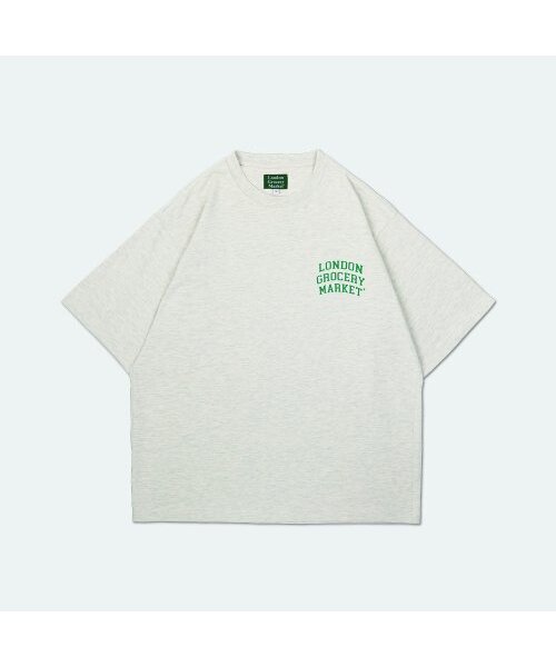LONDON GROCERY MARKET(ロンドングローサリーマーケット)の「College Small Logo Heavyweight SS Tee (Oatmeal)(Tシャツ/カットソー・メンズ・その他・S/M)」の1枚目の写真