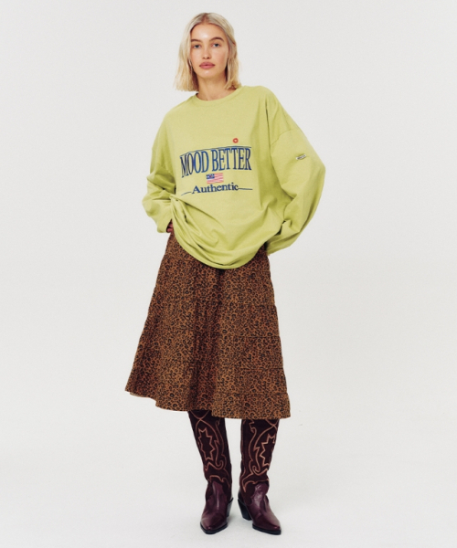 MOODBETTER(ムード ベター)の「AUTHENTIC LONG SLEEVE LIME GREEN(Tシャツ/カットソー・レディース・その他・FREE)」の2枚目の写真