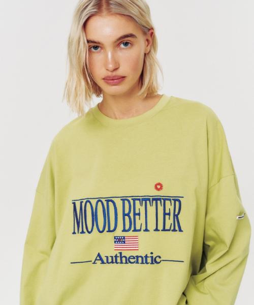 MOODBETTER(ムード ベター)の「AUTHENTIC LONG SLEEVE LIME GREEN(Tシャツ/カットソー・レディース・その他・FREE)」の4枚目の写真