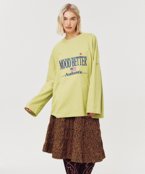 MOODBETTER(ムード ベター)の「AUTHENTIC LONG SLEEVE LIME GREEN(Tシャツ/カットソー・レディース・その他・FREE)」の5枚目の写真