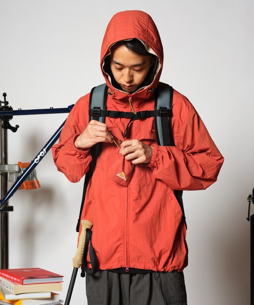 KELTY（ケルティ）の「NFC × KELTY ウィンドガードザパタジャケット（ブルゾン・メンズ・ダークオレンジ/ブラック/チャコール/ライトグレー・X-SMALL/SMALL/MEDIUM/LARGE）」の6枚目の写真
