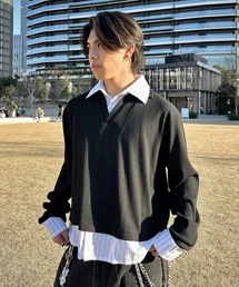 MandO（Auntie Rosa）（エムオー）の「レイヤードライクプルオーバーシャツ（シャツ/ブラウス）」