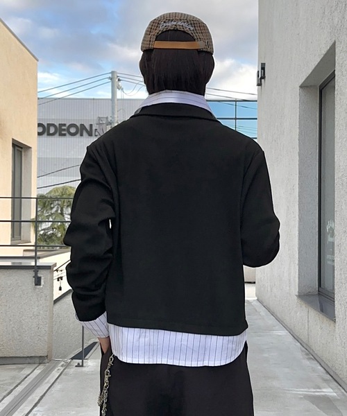 MandO(エムオー)(エムオー)の「レイヤードライクプルオーバーシャツ(シャツ/ブラウス・メンズ・ブラック/グレー系その他/チャコールグレー/ブラック系その他・MEDIUM/LARGE)」の14枚目の写真