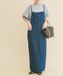 ITEMS URBANRESEARCH（アイテムズ アーバンリサーチ）の「デニムキャミワンピース（ワンピース）」