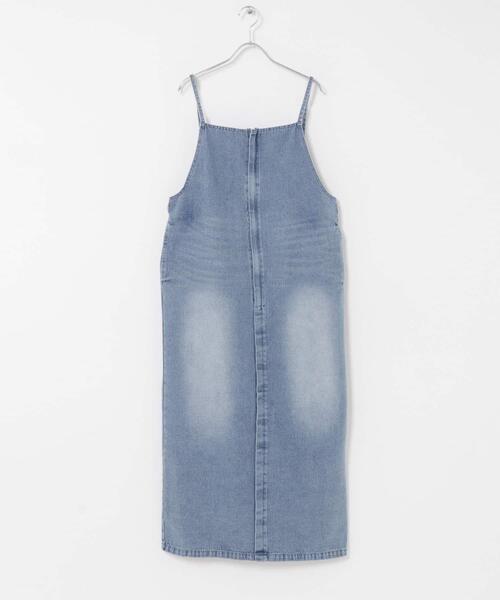 ITEMS URBANRESEARCH(アイテムズ アーバンリサーチ)の「デニムキャミワンピース(ワンピース・レディース・インディゴブルー/ライトインディゴブルー・FREE)」の7枚目の写真