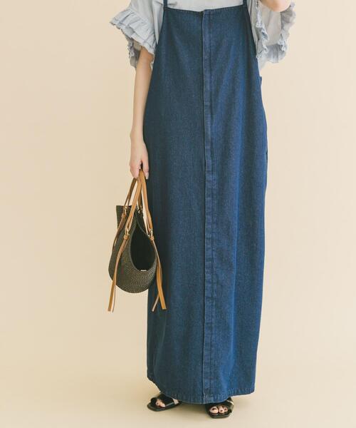 ITEMS URBANRESEARCH(アイテムズ アーバンリサーチ)の「デニムキャミワンピース(ワンピース・レディース・インディゴブルー/ライトインディゴブルー・FREE)」の12枚目の写真