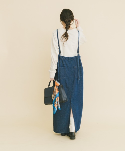 ITEMS URBANRESEARCH(アイテムズ アーバンリサーチ)の「デニムキャミワンピース(ジャンパースカート・レディース・ライトインディゴブルー/インディゴブルー・FREE)」の17枚目の写真