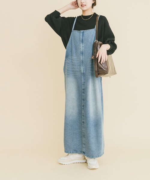 ITEMS URBANRESEARCH(アイテムズ アーバンリサーチ)の「デニムキャミワンピース(ジャンパースカート・レディース・ライトインディゴブルー/インディゴブルー・FREE)」の10枚目の写真