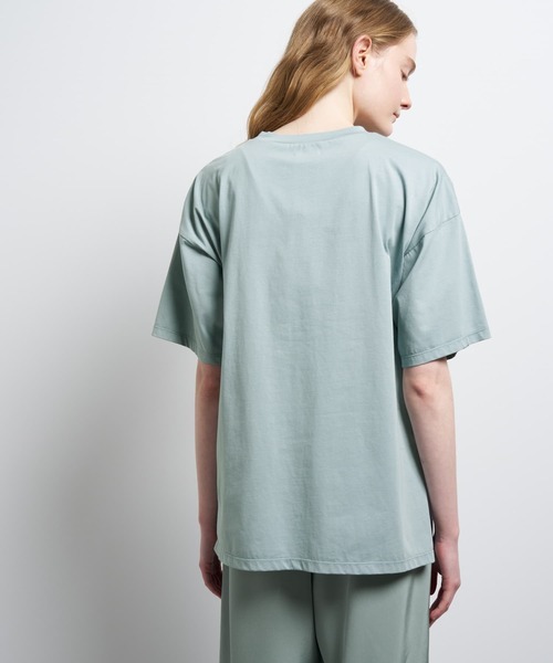 LANVIN en Bleu(ランバンオンブルー)の「“Summer paradise”ロゴプリントTシャツ(Tシャツ/カットソー・レディース・ライトカーキ/チャコールグレー/ベージュ・38)」の13枚目の写真