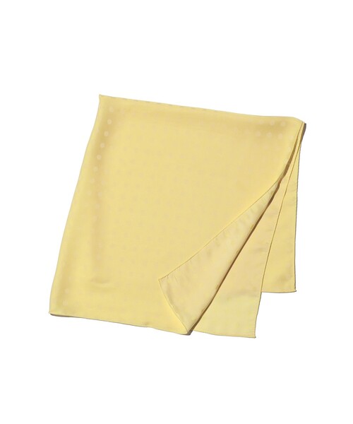BEAMS PLUS（ビームスプラス）の「Dot Pattern Stole（バンダナ/スカーフ・メンズ・イエロー/ネイビー・ONE SIZE）」の5枚目の写真
