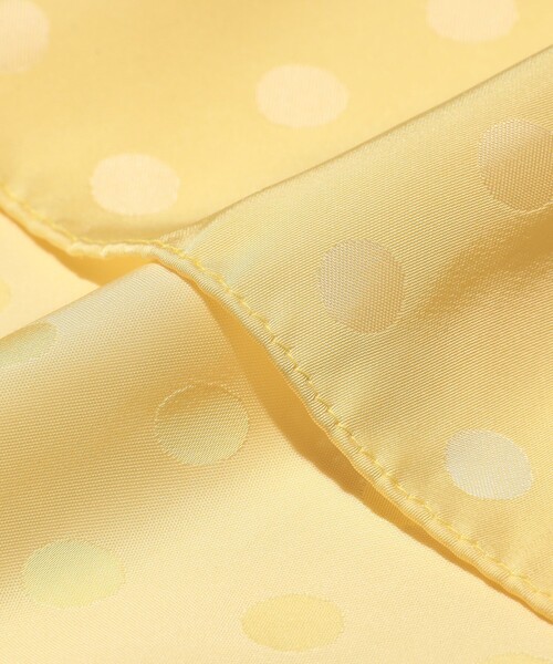BEAMS PLUS（ビームスプラス）の「Dot Pattern Stole（バンダナ/スカーフ・メンズ・イエロー/ネイビー・ONE SIZE）」の6枚目の写真