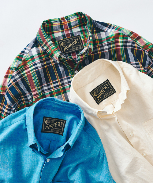 417 EDIFICE（フォーワンセブンエディフィス）の「【MOONLIGHT CLOTHING】 BIG B.D Chambrayシャツ（シャツ/ブラウス・メンズ・アイボリー/ブルー系その他・MEDIUM/LARGE/X-LARGE）」の5枚目の写真