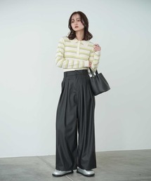 Bulue.（ブルー）の「【Bulue.】ボーダーニットポロ（ポロシャツ）」