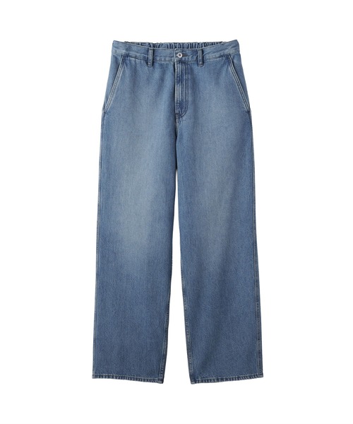 無印良品（ムジルシリョウヒン）の「紳士　木の実から作ったカポック混デニムワイドパンツ（デニムパンツ・メンズ・ブルー/ダークネイビー・S/M/XL）」の12枚目の写真