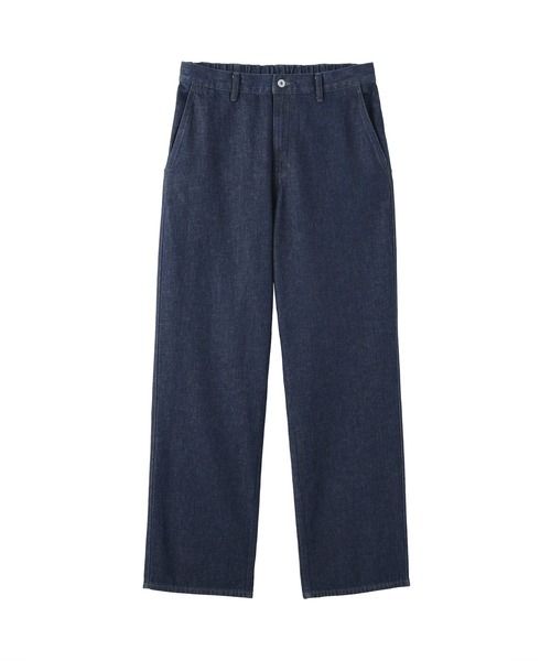 無印良品（ムジルシリョウヒン）の「紳士　木の実から作ったカポック混デニムワイドパンツ（デニムパンツ・メンズ・ブルー/ダークネイビー・S/M/XL）」の4枚目の写真