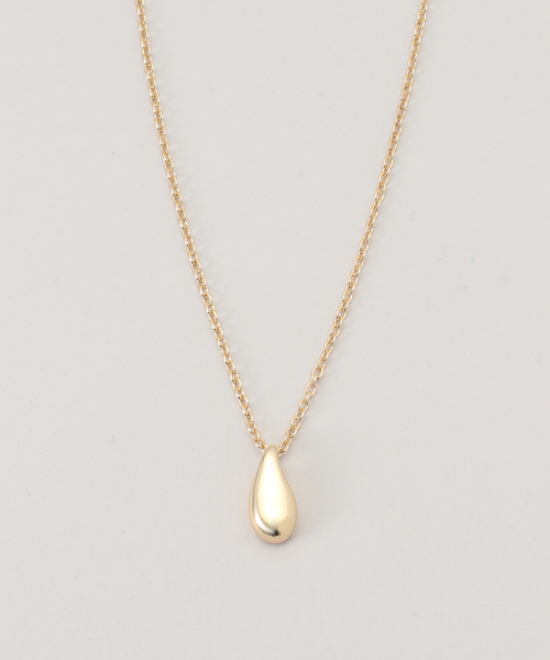B.C STOCK(ベーセーストック)の「ドロップモチーフチャームネックレス(ネックレス・レディース・シルバー/ゴールド・FREE)」の1枚目の写真