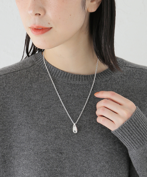B.C STOCK(ベーセーストック)の「ドロップモチーフチャームネックレス(ネックレス・レディース・シルバー/ゴールド・FREE)」の7枚目の写真
