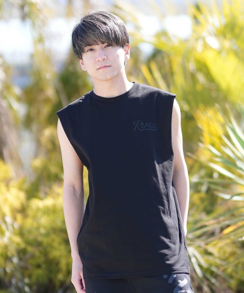 RVCA(ルーカ)の「RVCA/ルーカ メンズ タンクトップ SCRIPT SEALED TT BG041353(タンクトップ・メンズ・ホワイト/ブラック・M/L/S)」の7枚目の写真