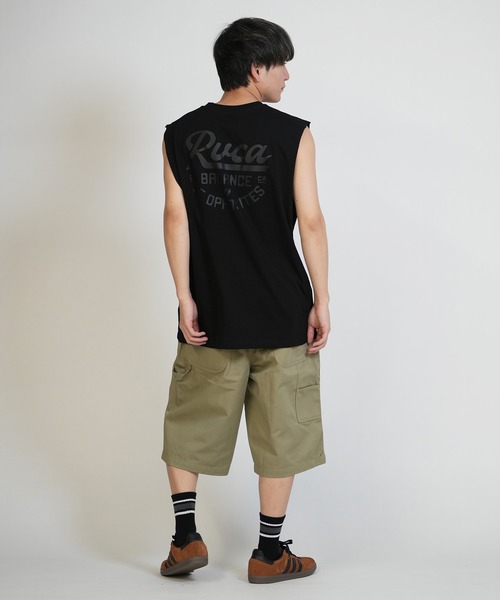 RVCA(ルーカ)の「RVCA/ルーカ メンズ タンクトップ SCRIPT SEALED TT BG041353(タンクトップ・メンズ・ホワイト/ブラック・M/L/S)」の12枚目の写真