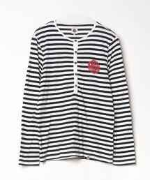 Pretty Green（プリティーグリーン）の「ボーダー柄長袖Tシャツ（Tシャツ/カットソー）」
