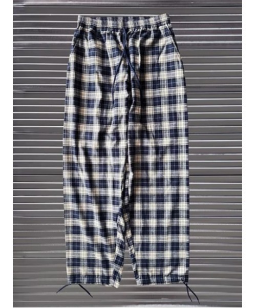 MINE(マイン)の「MINE Flannel Easy Pants (BSC26-FCEP)(その他パンツ・メンズ・ネイビー/ブラウン・3/2/1)」の5枚目の写真
