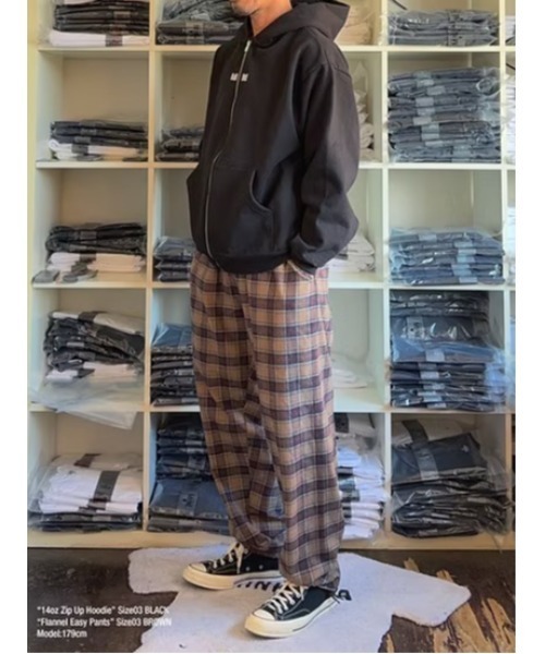 MINE(マイン)の「MINE Flannel Easy Pants (BSC26-FCEP)(その他パンツ・メンズ・ネイビー/ブラウン・3/2/1)」の11枚目の写真