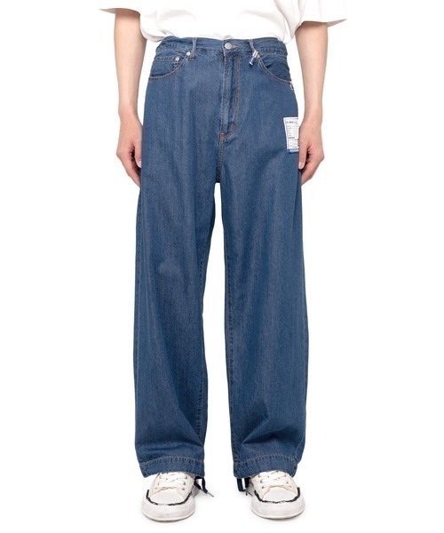 In・stru(men-tal).(インストルメンタル)の「【in・stru(men-tal).】COTTON TENCEL DENIM BAGGY PANTS(デニムパンツ・メンズ・ブラック/インディゴブルー・48/46/44)」の2枚目の写真