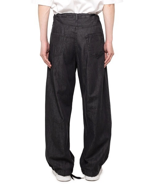 In・stru(men-tal).(インストルメンタル)の「【in・stru(men-tal).】COTTON TENCEL DENIM BAGGY PANTS(デニムパンツ・メンズ・ブラック/インディゴブルー・48/46/44)」の8枚目の写真