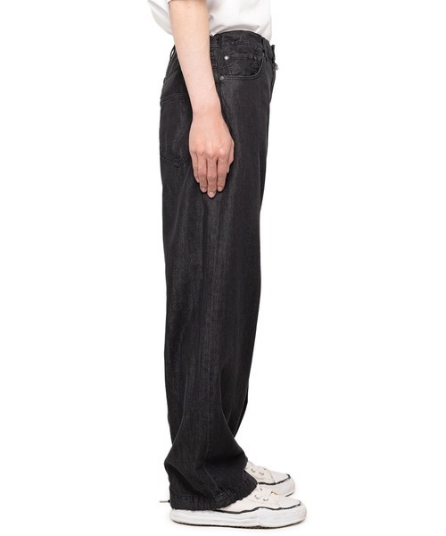 In・stru(men-tal).(インストルメンタル)の「【in・stru(men-tal).】COTTON TENCEL DENIM BAGGY PANTS(デニムパンツ・メンズ・ブラック/インディゴブルー・48/46/44)」の9枚目の写真