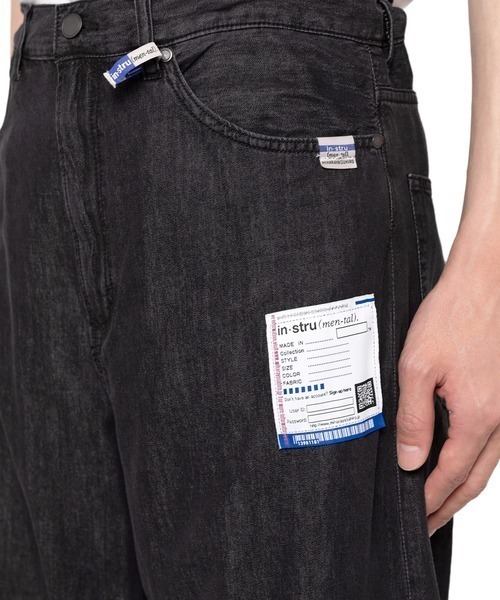 In・stru(men-tal).(インストルメンタル)の「【in・stru(men-tal).】COTTON TENCEL DENIM BAGGY PANTS(デニムパンツ・メンズ・ブラック/インディゴブルー・48/46/44)」の10枚目の写真