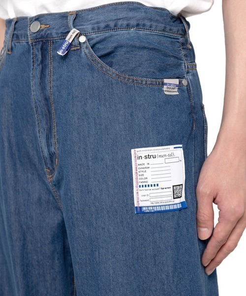 In・stru(men-tal).(インストルメンタル)の「【in・stru(men-tal).】COTTON TENCEL DENIM BAGGY PANTS(デニムパンツ・メンズ・ブラック/インディゴブルー・48/46/44)」の17枚目の写真