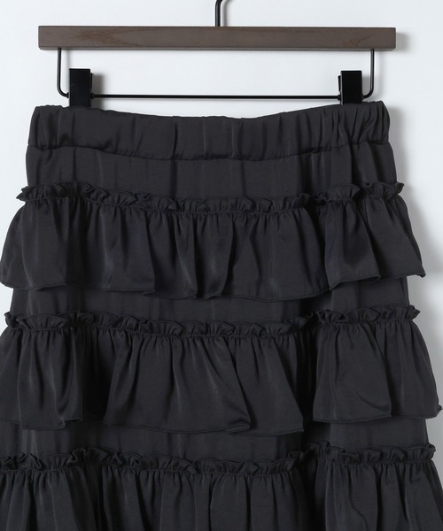 スカート 24aw Frill embroidery skirt eL】Frill Narrow Skirt/645553（スカート）｜eL（エル）の