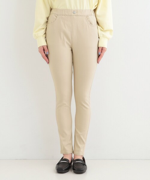 SHOO・LA・RUE（シューラルー）の「【SS-LL】レイヤードスタイルに スキニーパンツ（その他パンツ・レディース・ブラック/ベージュ・10/04/03/02/01）」の11枚目の写真