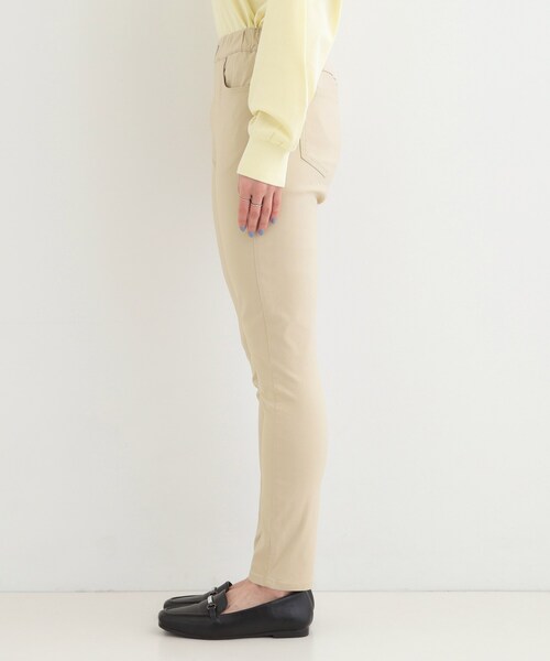 SHOO・LA・RUE（シューラルー）の「【SS-LL】レイヤードスタイルに スキニーパンツ（その他パンツ・レディース・ブラック/ベージュ・10/04/03/02/01）」の12枚目の写真