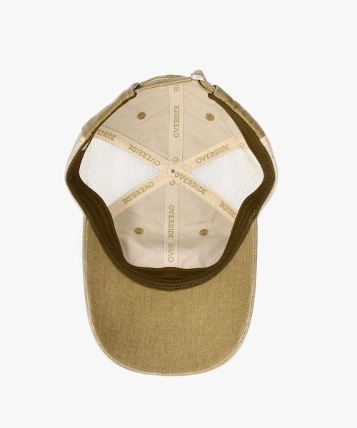 OVERRIDE(オーバーライド)の「OVERRIDE PIGMENT DAD MESH CAP SGP / オーバーライド(キャップ・レディース・ベージュ/ピンク/ベージュ系/ブラック・57~59cm)」の16枚目の写真